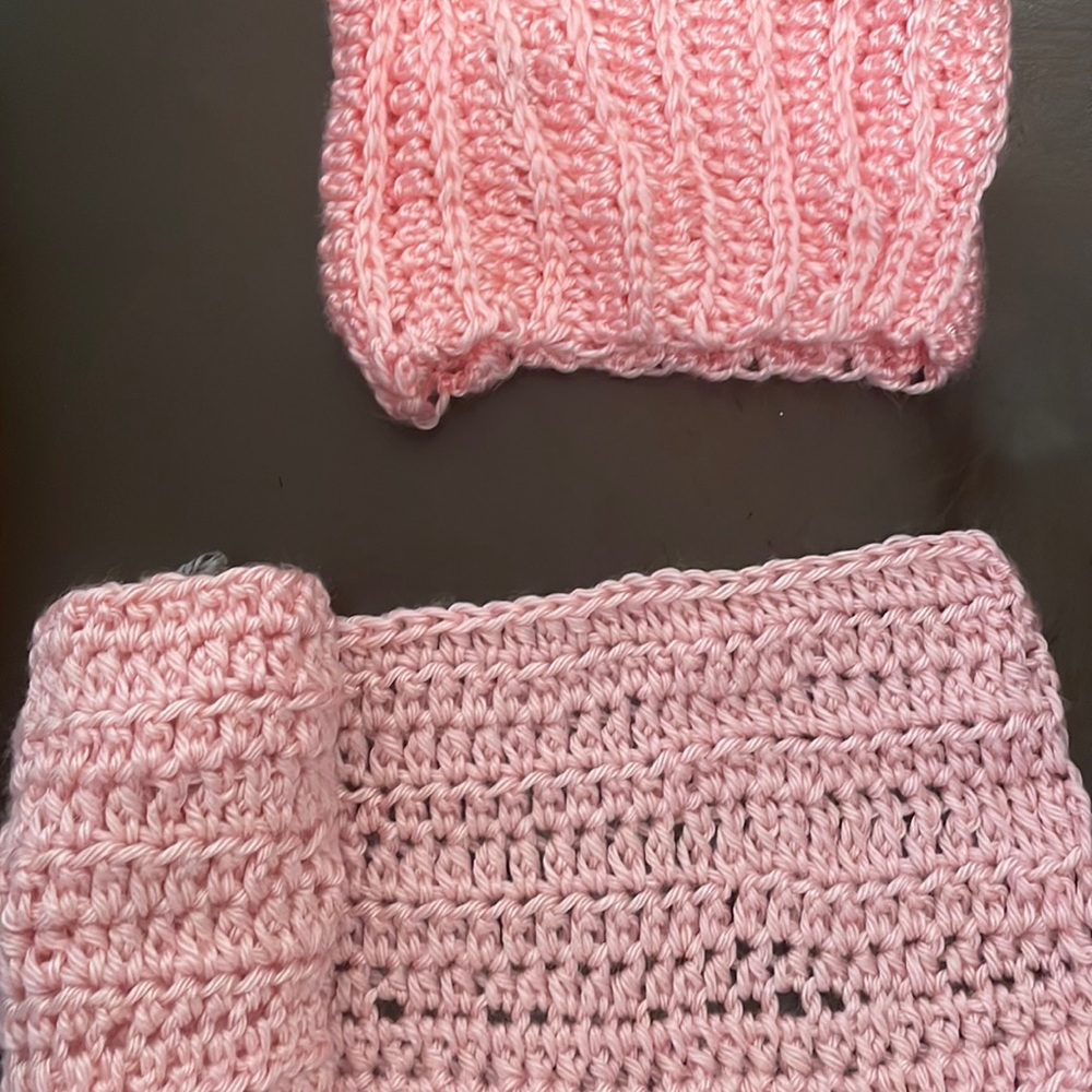 Baby Handmade Beanie Hat and Scarf (New)